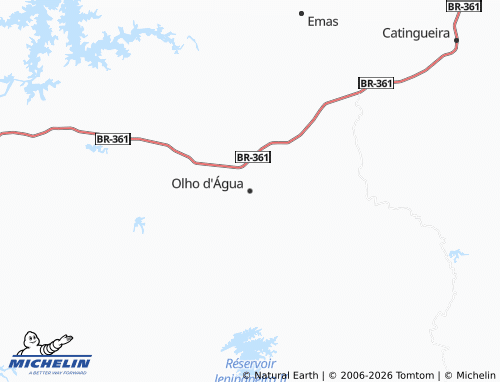 Mapa MICHELIN Olho d'Água - ViaMichelin