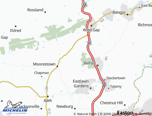 Carte MICHELIN Bushkill Center - ViaMichelin