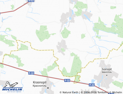 Mapa MICHELIN Troshcha - ViaMichelin