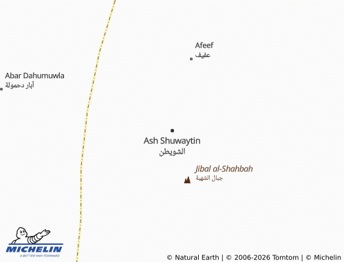 MICHELIN-Landkarte Ash Shuwaytin - ViaMichelin