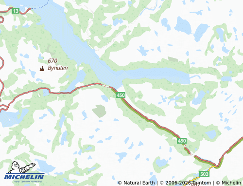 MICHELIN Dirdal map - ViaMichelin