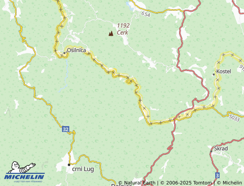 MICHELIN-Landkarte Zagolik - ViaMichelin