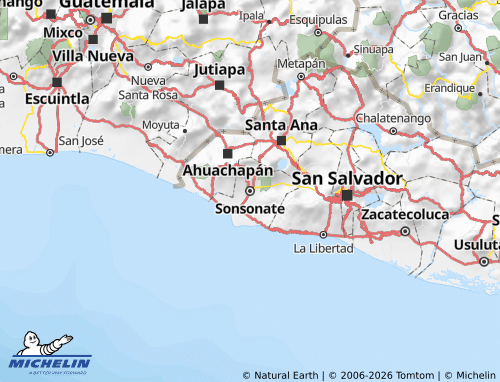 Mapa MICHELIN Sonsonate - ViaMichelin