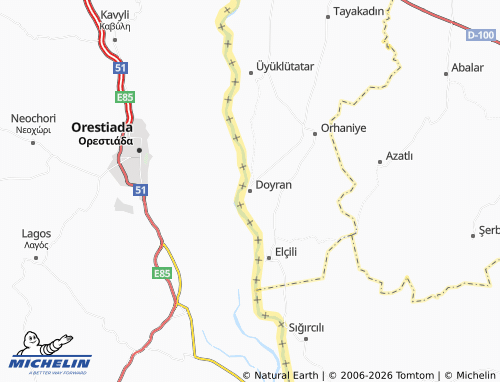 Mappa MICHELIN Doyran - ViaMichelin