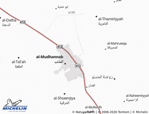 MICHELIN-Landkarte al-Hazm - ViaMichelin