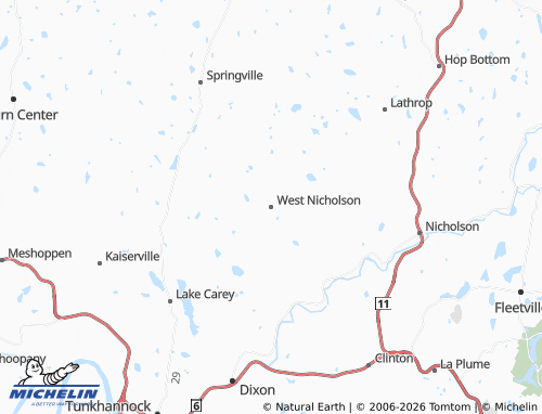 Carte MICHELIN West Nicholson - ViaMichelin