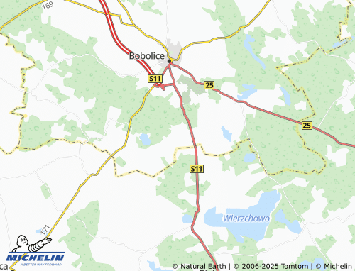 MICHELIN Łozice map - ViaMichelin
