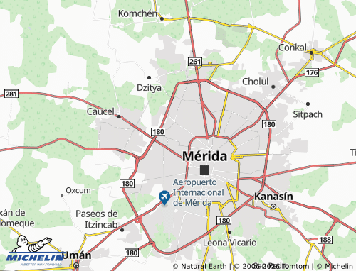 MICHELIN Pensiones Norte map - ViaMichelin
