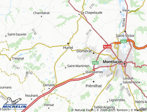 Carte MICHELIN Courtioux - ViaMichelin