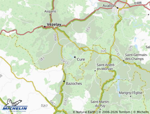 Mappa MICHELIN Cure - ViaMichelin