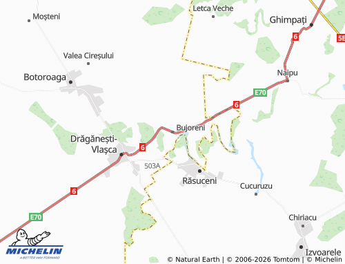 Mappa MICHELIN Bujoreni - ViaMichelin