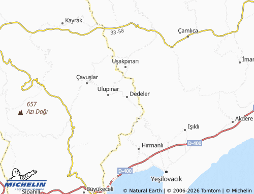 Mapa MICHELIN Dedeler - ViaMichelin