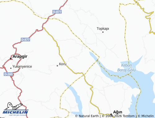 MICHELIN Çaybaşı map - ViaMichelin