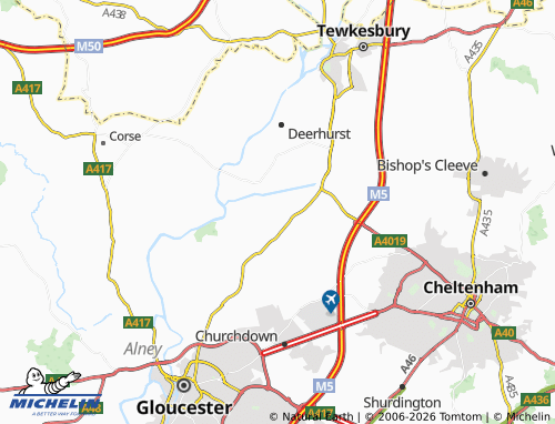 MICHELIN The Leigh map - ViaMichelin