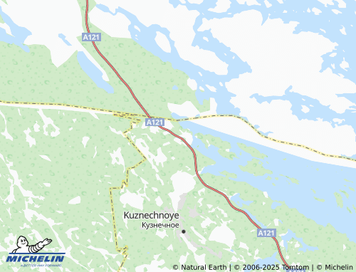 MICHELIN Berezovo map - ViaMichelin