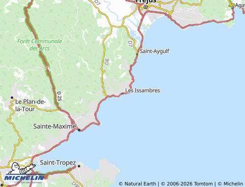 Carte MICHELIN Les Issambres - ViaMichelin