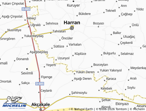 MICHELIN Küplüce map - ViaMichelin
