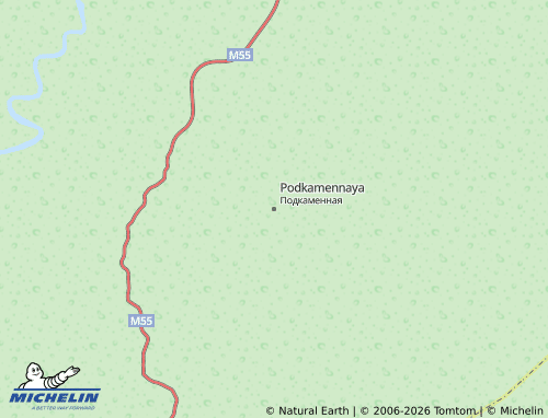 MICHELIN-Landkarte Podkamennaya - ViaMichelin