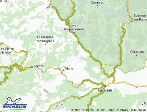 MICHELIN Senaux map - ViaMichelin