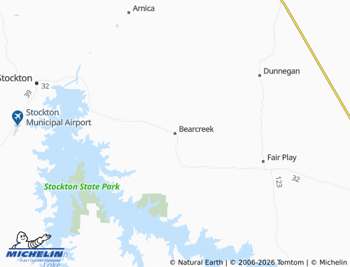 Mapa MICHELIN Bearcreek - ViaMichelin