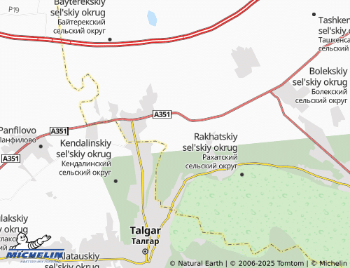 MICHELIN Avatskiy sel'skiy okrug map - ViaMichelin