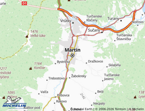 Kaart MICHELIN Martin - ViaMichelin