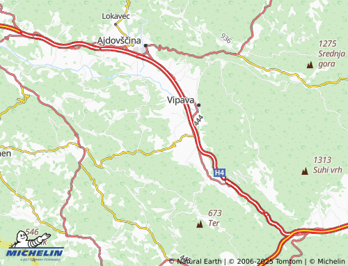 MICHELIN-Landkarte Lože - ViaMichelin