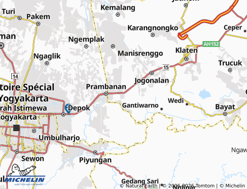 Carte MICHELIN Kota Prambanan - ViaMichelin