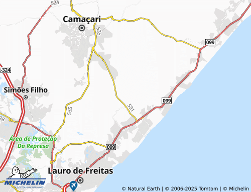 MICHELIN Vargem Grande map - ViaMichelin