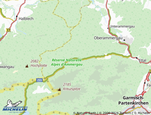MICHELIN Linderhof map - ViaMichelin