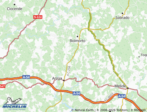 MICHELIN-Landkarte Torneiros - ViaMichelin