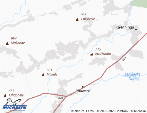 Mappa MICHELIN Manzemba - ViaMichelin