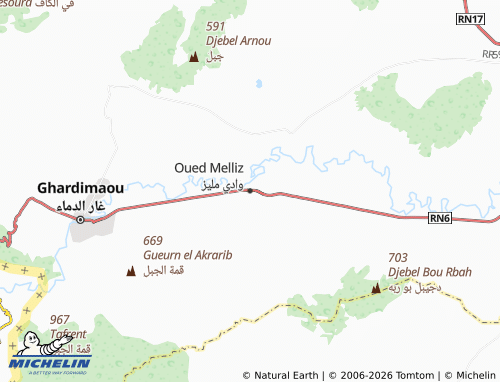Mappa MICHELIN Wadi Mleej - ViaMichelin