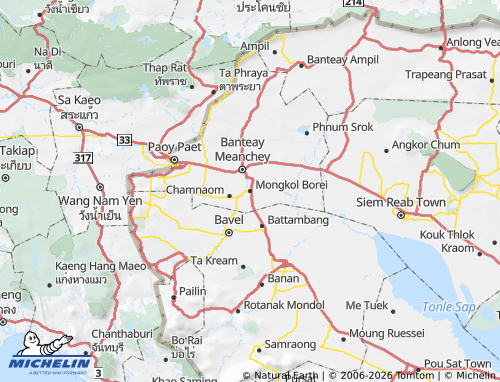Mappa MICHELIN Mongkol Borei - ViaMichelin