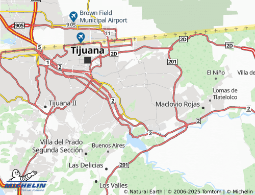 MICHELIN Bugambilias map - ViaMichelin