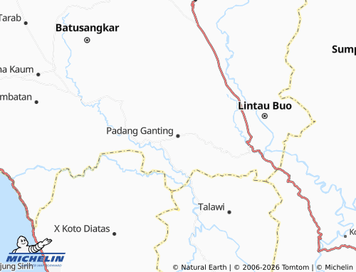 MICHELIN Padang Ganting map - ViaMichelin