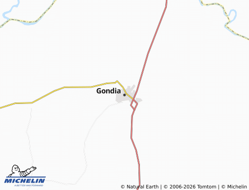 Carte MICHELIN Gondia - ViaMichelin