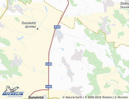 MICHELIN Stavyshche map - ViaMichelin
