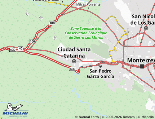 MICHELIN Bosques del Poniente map - ViaMichelin