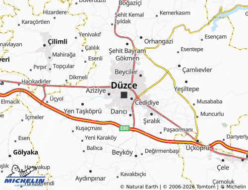 MICHELIN-Landkarte Düzce - ViaMichelin