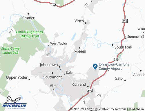 Carte MICHELIN East Conemaugh - ViaMichelin