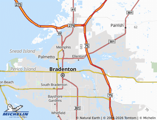 Mappa MICHELIN Ellenton - ViaMichelin