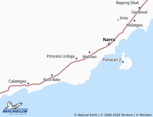 Mappa MICHELIN Princess Urduja - ViaMichelin