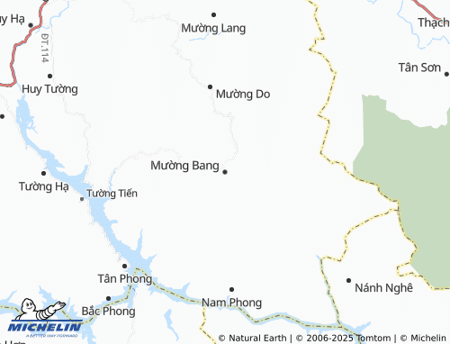 MICHELIN Mường Bang map - ViaMichelin