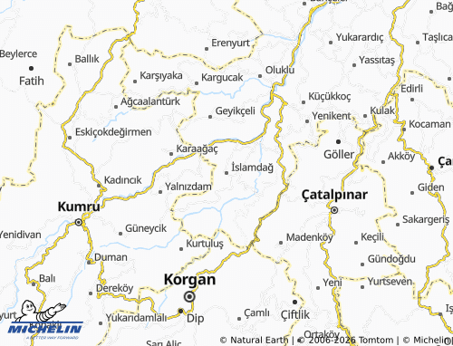 MICHELIN İslamdağ map - ViaMichelin