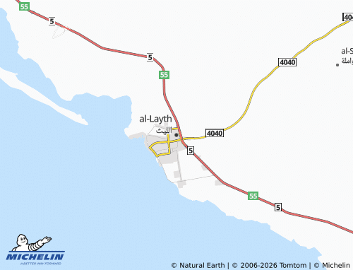 Carte MICHELIN al-Layth - ViaMichelin