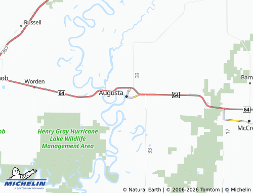 Mapa MICHELIN Augusta - ViaMichelin