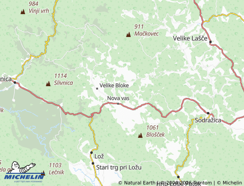 MICHELIN Volčje map - ViaMichelin