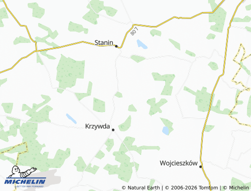 MICHELIN-Landkarte Stara Wróblina - ViaMichelin