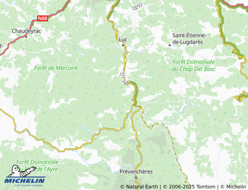 MICHELIN Le Fraisse map - ViaMichelin